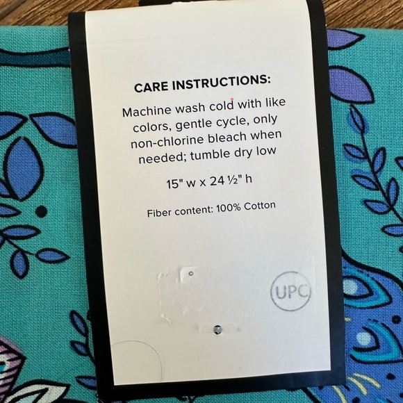 Vera Bradley Kitchen Towel Set - Peacock Garden - Picture 4 of 4